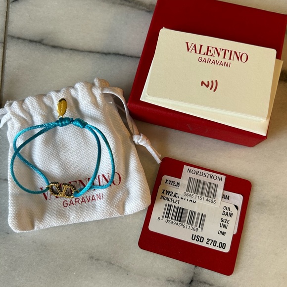 Valentino Garavani Jewelry - Valentino Garavani bracelet with turquoise satin band